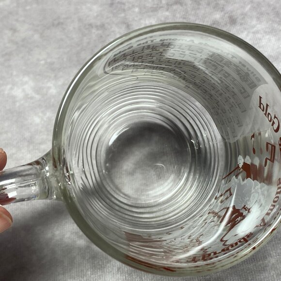 Hazel Atlas Big Top PB Glass "Silver Threads Among The Gold" Song Lyrics Mug - Picture 7 of 8